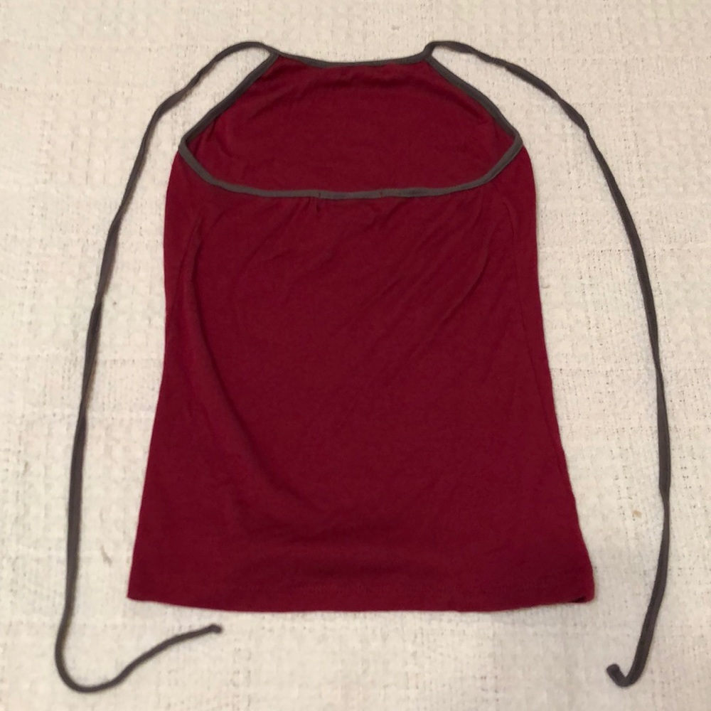 Maroon Halter Top - Picture 3 of 3